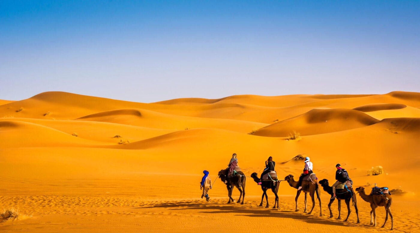 Llegada a Merzouga y paseo en camello