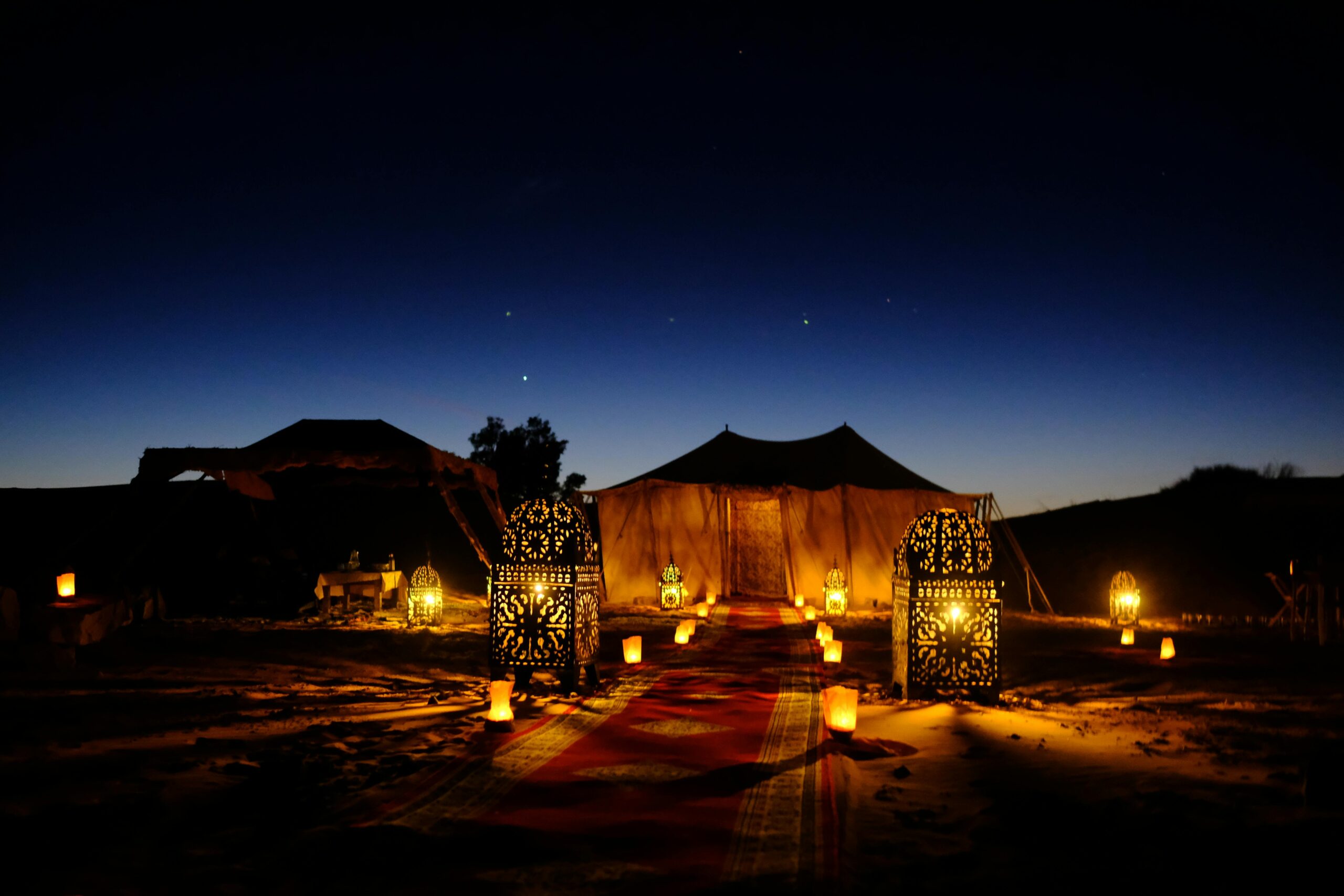 Noche en el desierto Marruecos